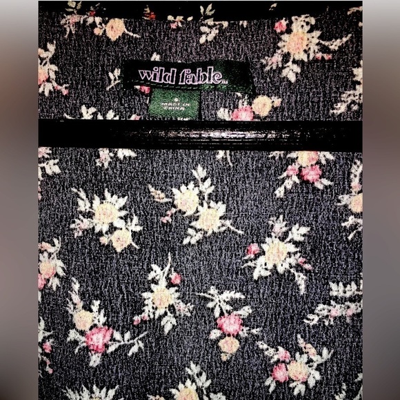 Wild Fable Summer Dress in Floral, Beachy Flare Puff Sleeves, S - Picture 5 of 6